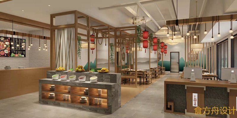  200多平米火锅店装修设计