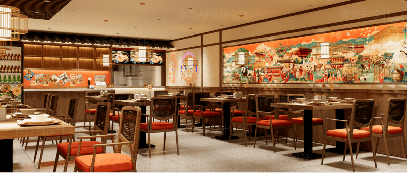 中式国潮风米线店